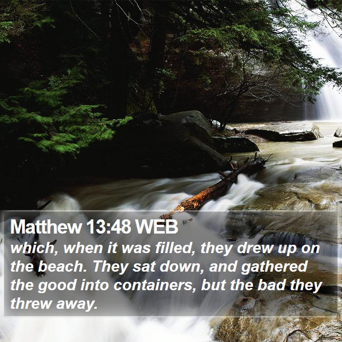 Matthew 13:48 WEB Bible Study