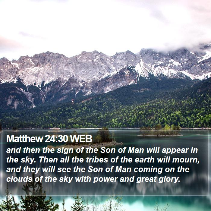 Matthew 24:30 WEB Bible Study