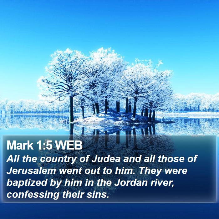 Mark 1:5 WEB Bible Study