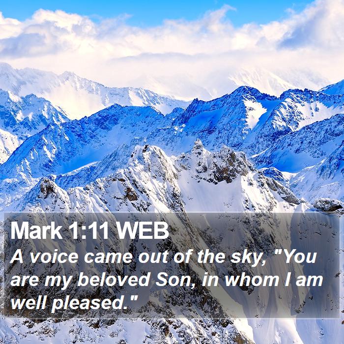 Mark 1:11 WEB Bible Study