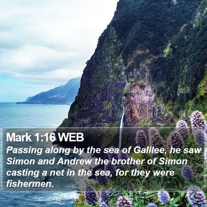 Mark 1:16 WEB Bible Study