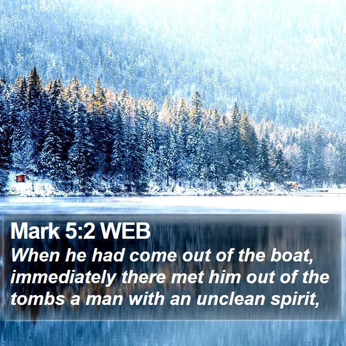 Mark 5:2 WEB Bible Study