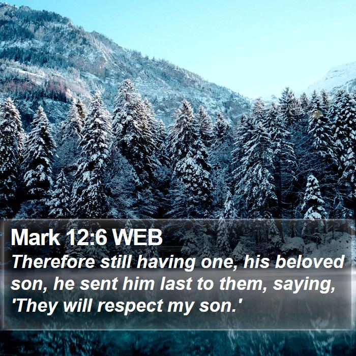 Mark 12:6 WEB Bible Study