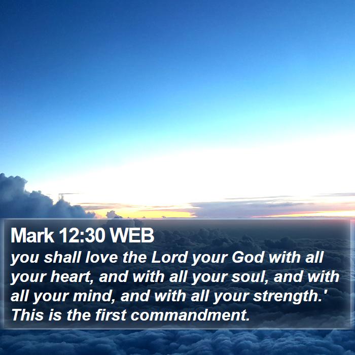 Mark 12:30 WEB Bible Study