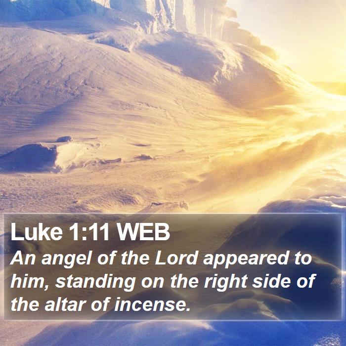 Luke 1:11 WEB Bible Study