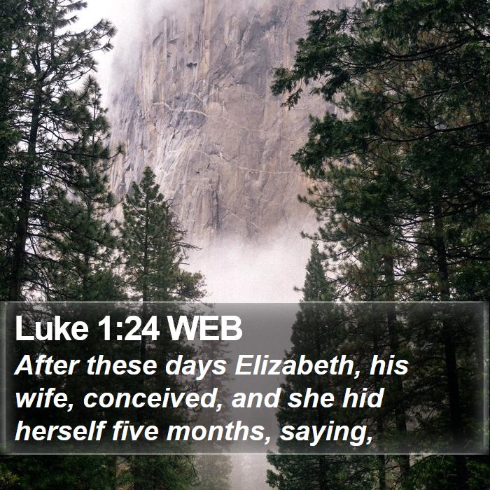 Luke 1:24 WEB Bible Study