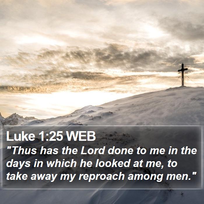 Luke 1:25 WEB Bible Study