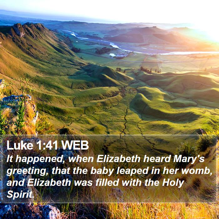 Luke 1:41 WEB Bible Study