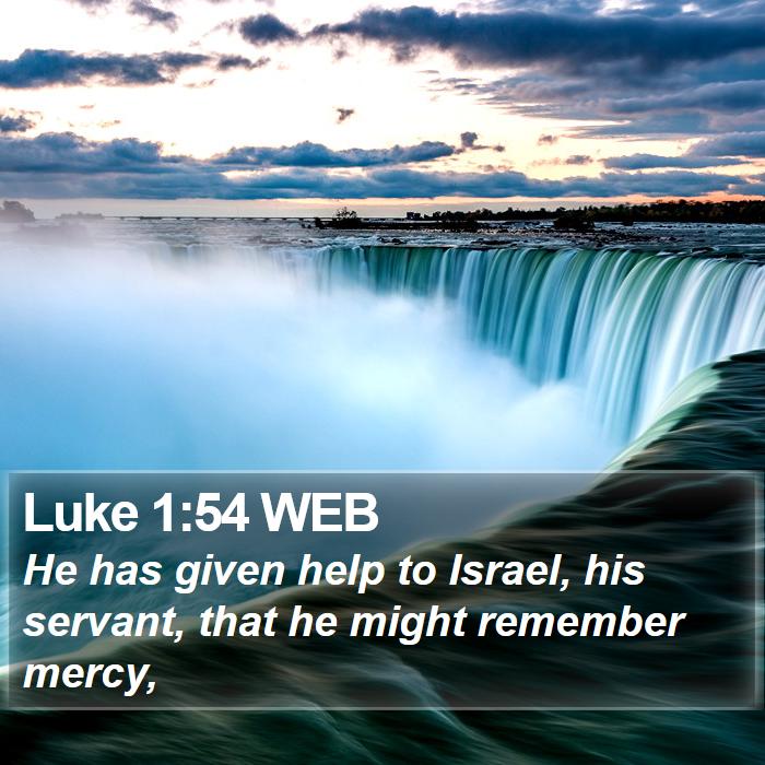 Luke 1:54 WEB Bible Study