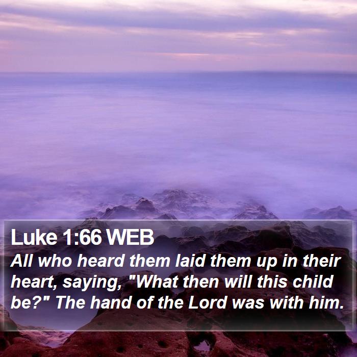 Luke 1:66 WEB Bible Study