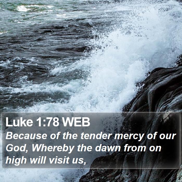 Luke 1:78 WEB Bible Study