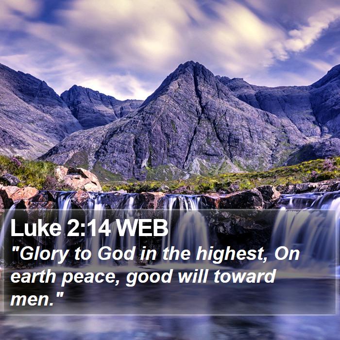 Luke 2:14 WEB Bible Study