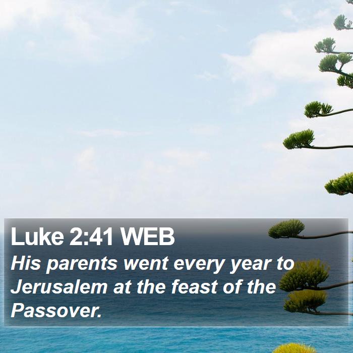 Luke 2:41 WEB Bible Study