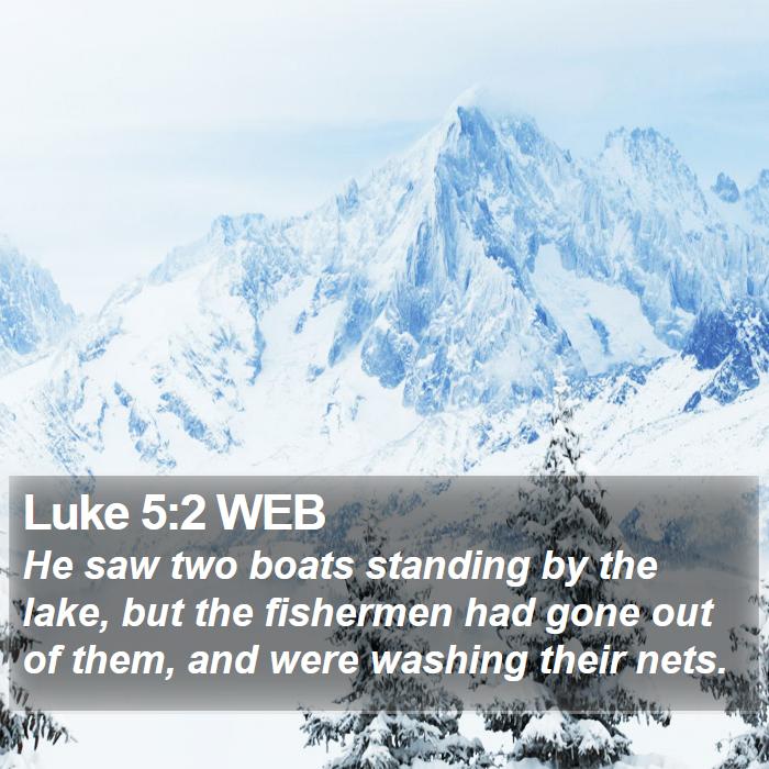 Luke 5:2 WEB Bible Study