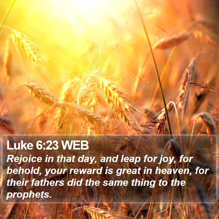 Luke 6:23 WEB Bible Study