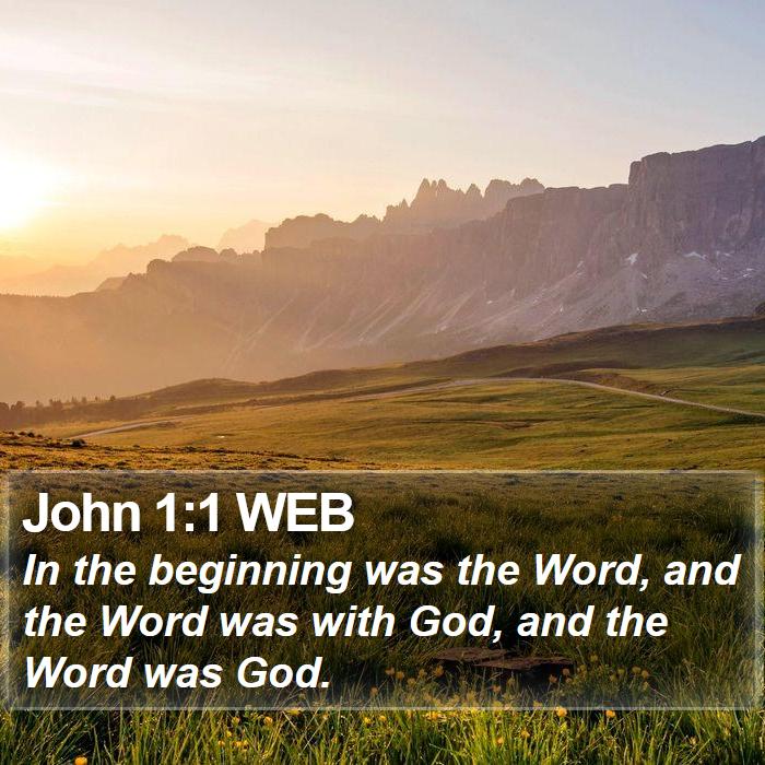 John 1:1 WEB Bible Study