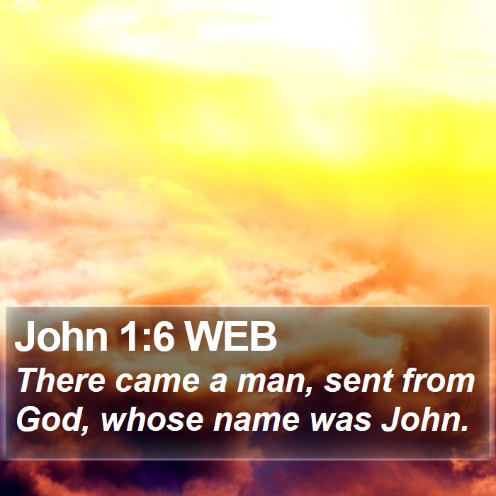 John 1:6 WEB Bible Study