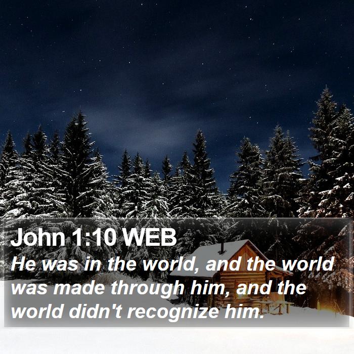 John 1:10 WEB Bible Study