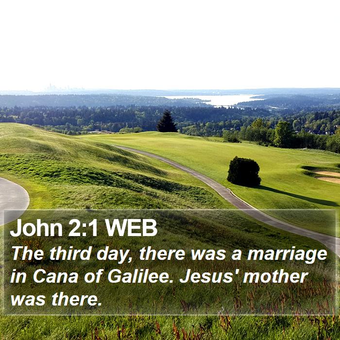 John 2:1 WEB Bible Study