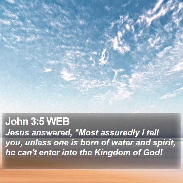 John 3:5 WEB Bible Study