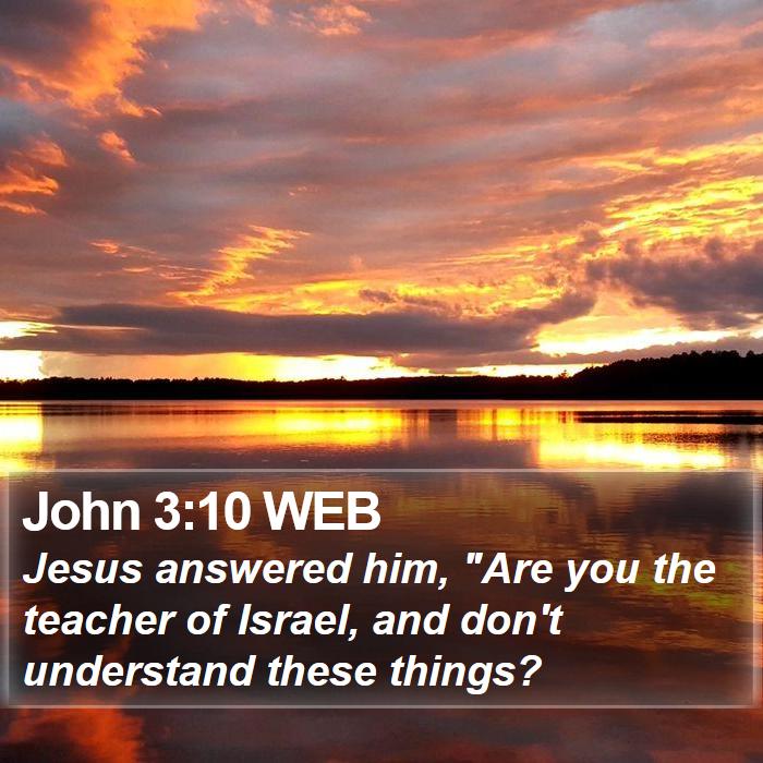 John 3:10 WEB Bible Study