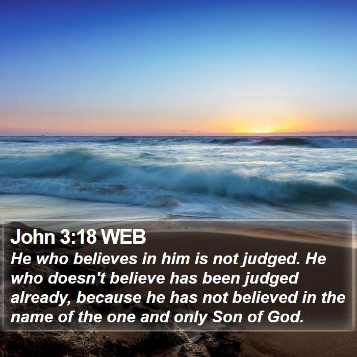 John 3:18 WEB Bible Study