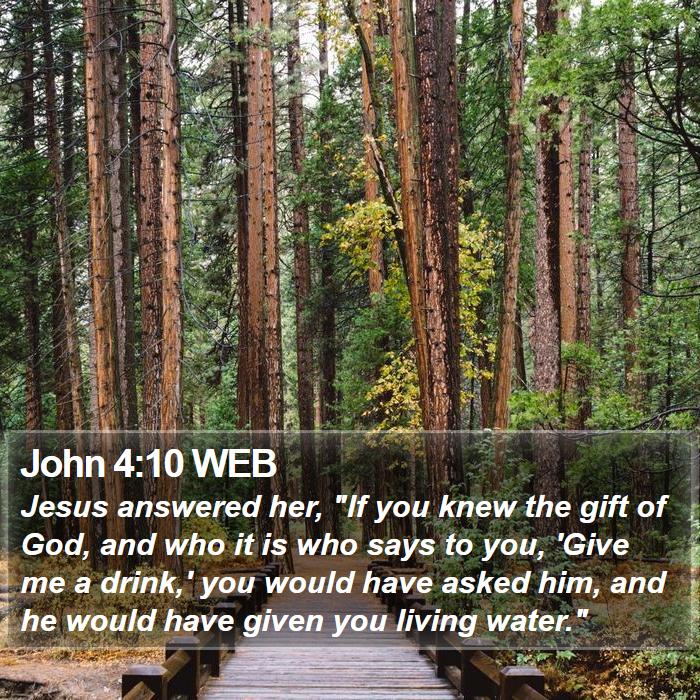 John 4:10 WEB Bible Study