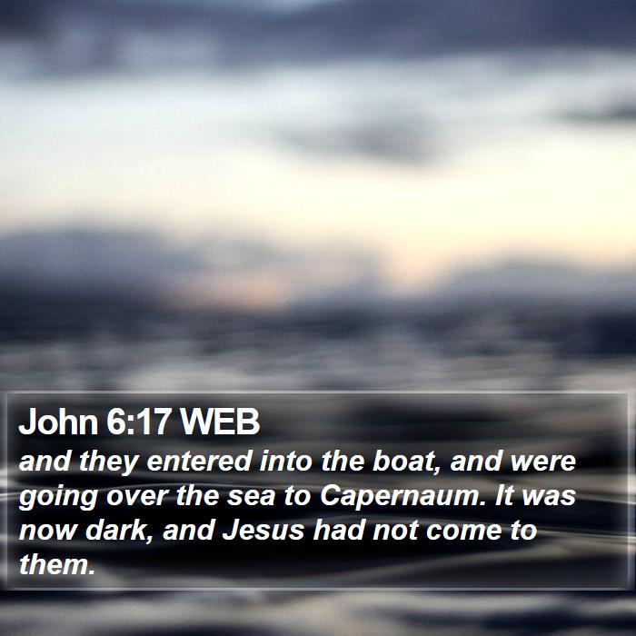 John 6:17 WEB Bible Study