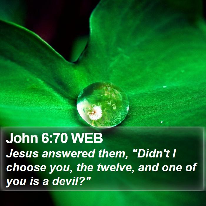 John 6:70 WEB Bible Study