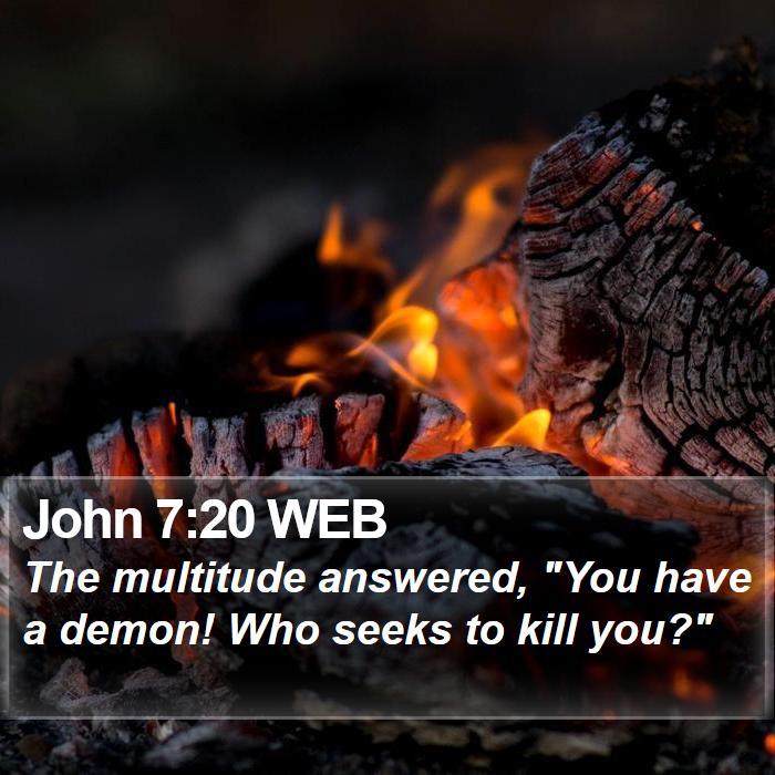 John 7:20 WEB Bible Study