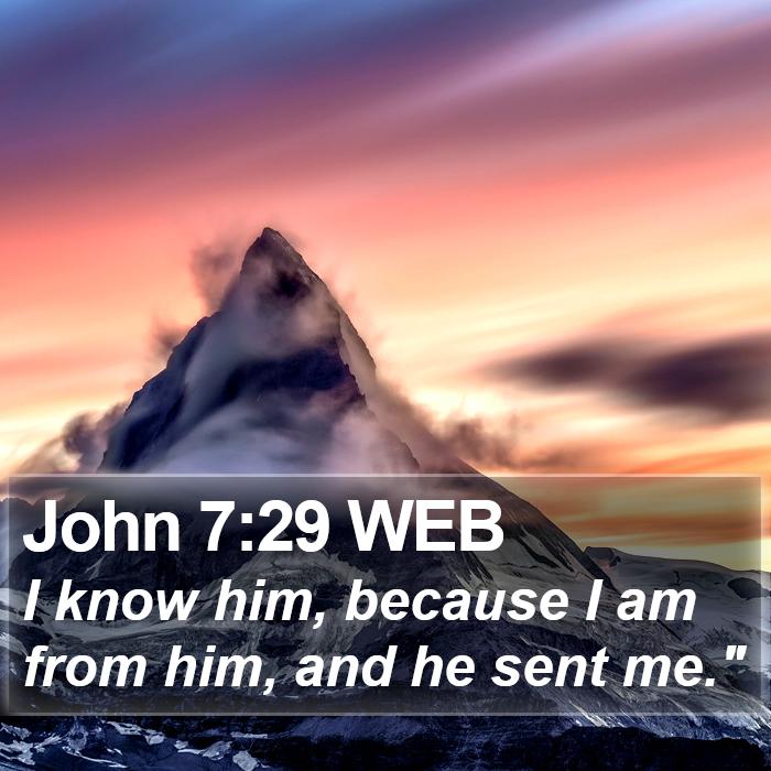 John 7:29 WEB Bible Study