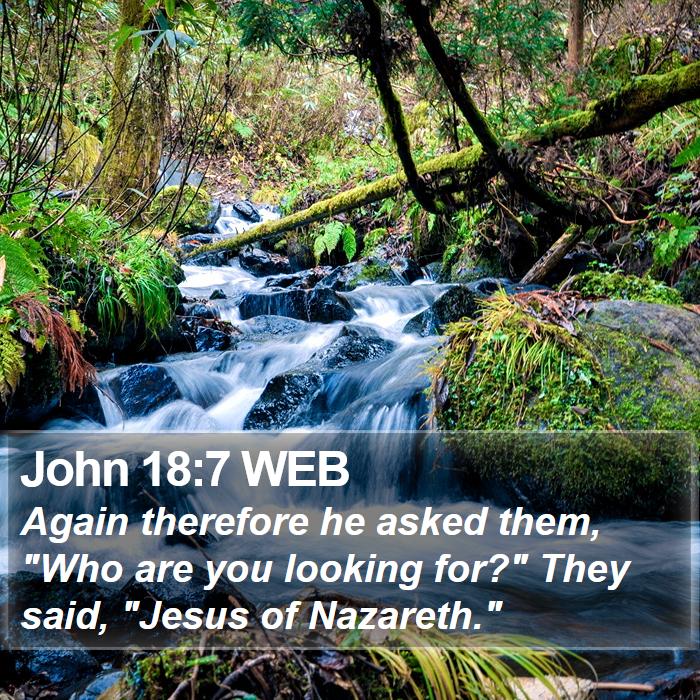 John 18:7 WEB Bible Study