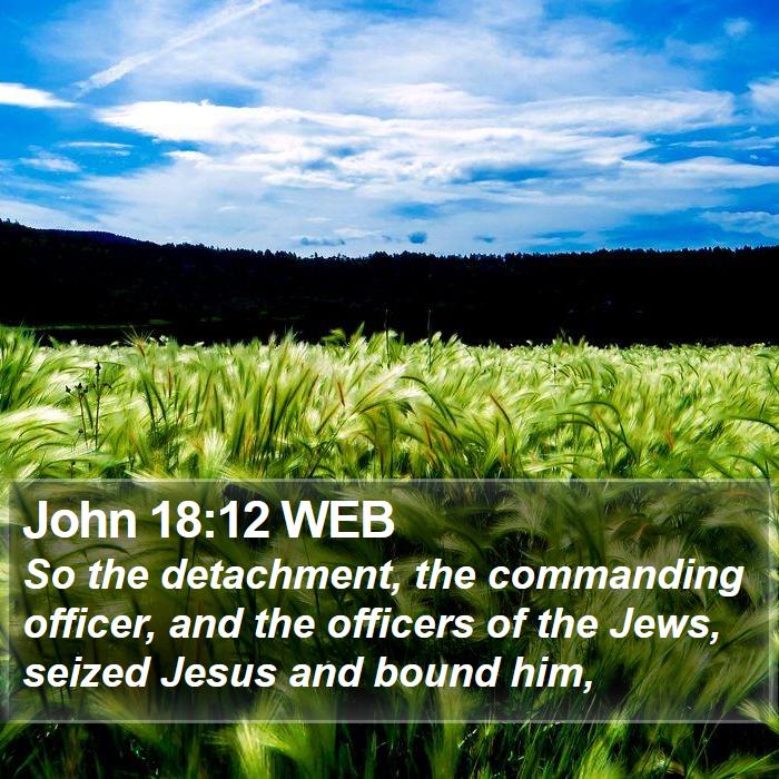 John 18:12 WEB Bible Study