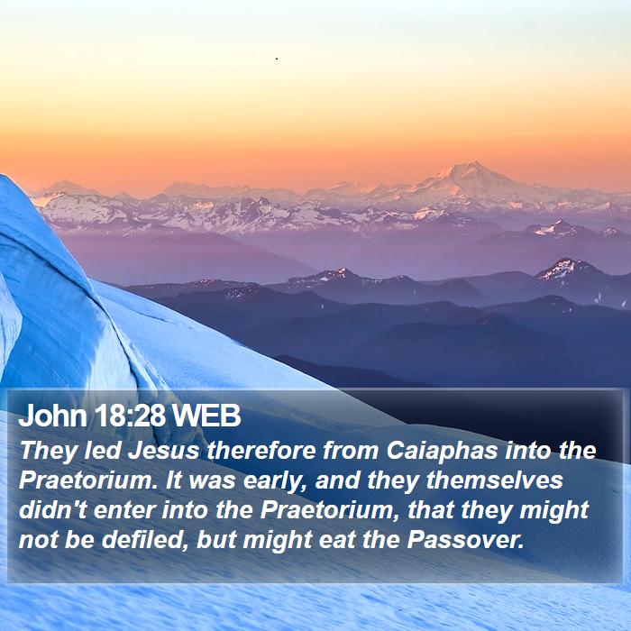 John 18:28 WEB Bible Study