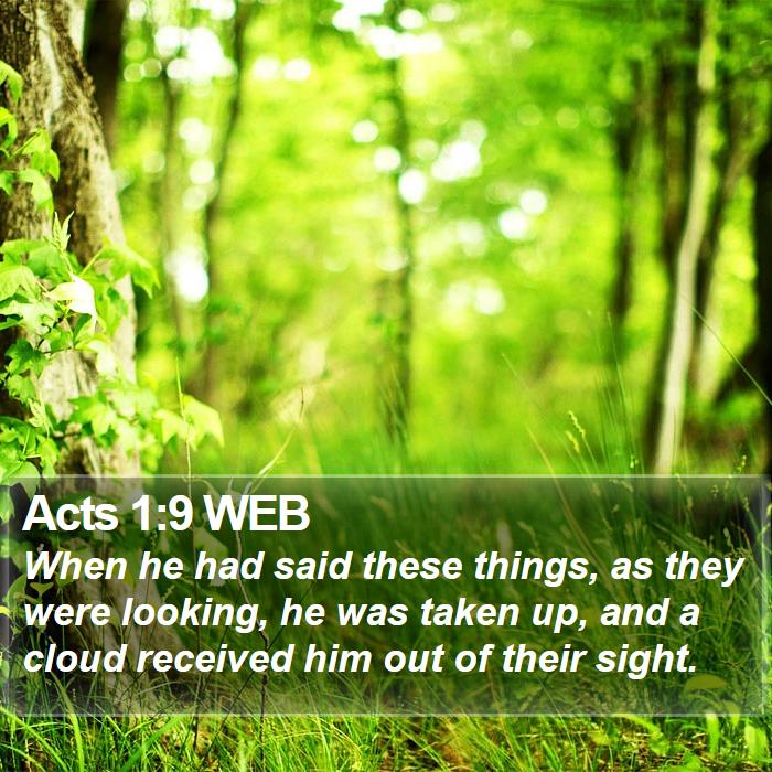 Acts 1:9 WEB Bible Study