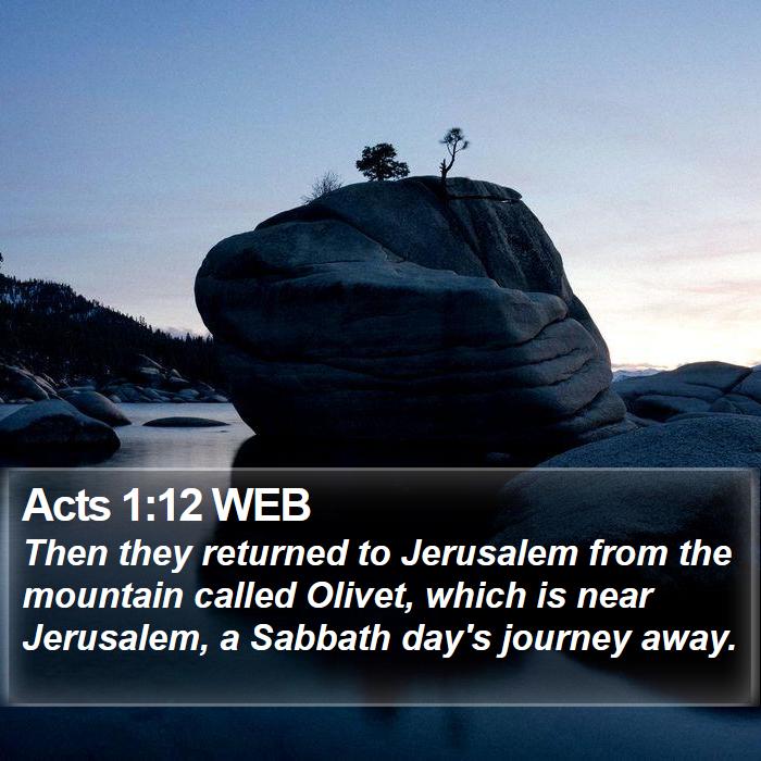 Acts 1:12 WEB Bible Study