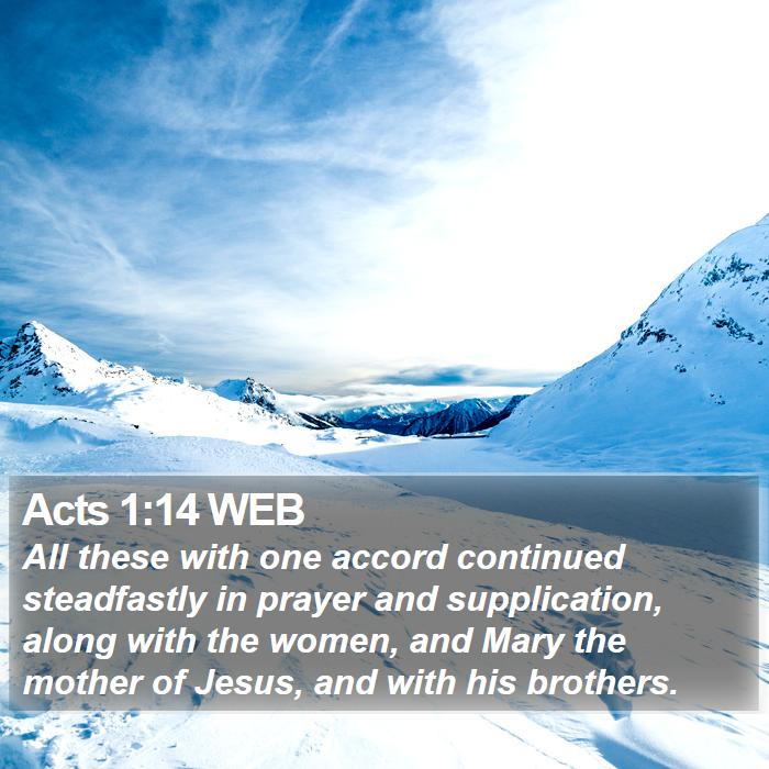 Acts 1:14 WEB Bible Study