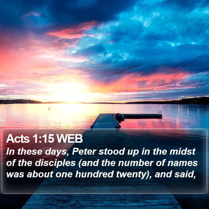 Acts 1:15 WEB Bible Study