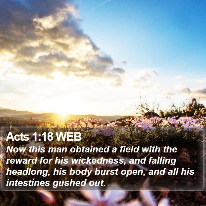 Acts 1:18 WEB Bible Study