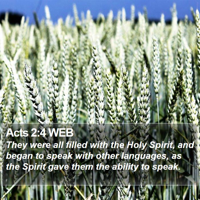 Acts 2:4 WEB Bible Study