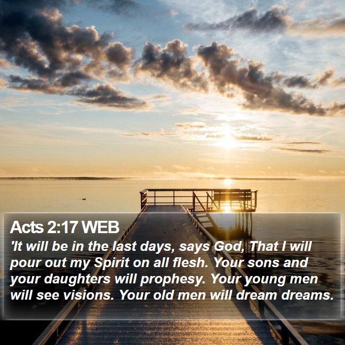 Acts 2:17 WEB Bible Study