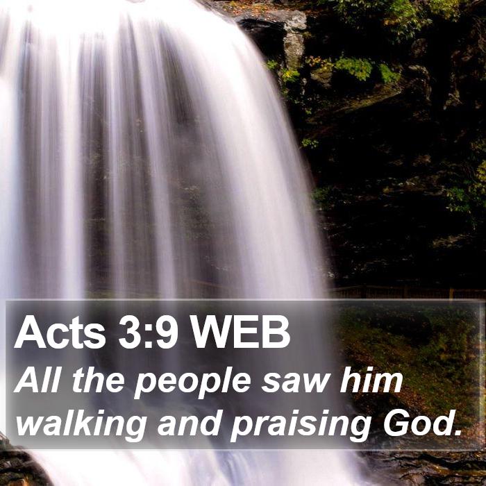 Acts 3:9 WEB Bible Study