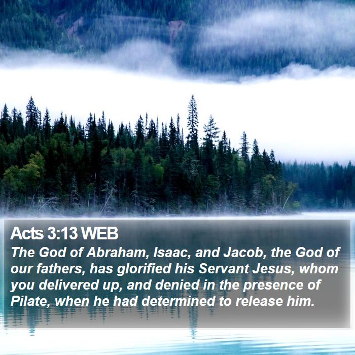 Acts 3:13 WEB Bible Study