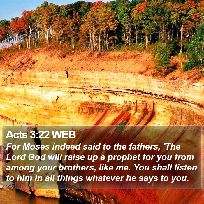 Acts 3:22 WEB Bible Study