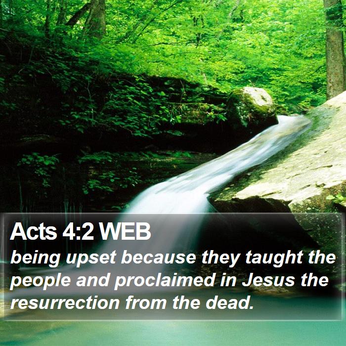 Acts 4:2 WEB Bible Study