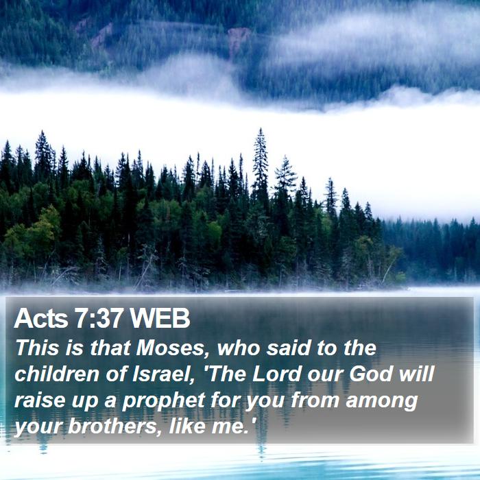 Acts 7:37 WEB Bible Study