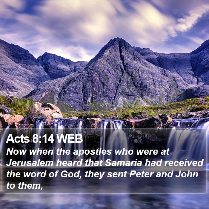 Acts 8:14 WEB Bible Study