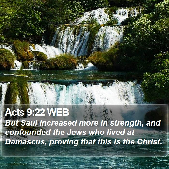 Acts 9:22 WEB Bible Study