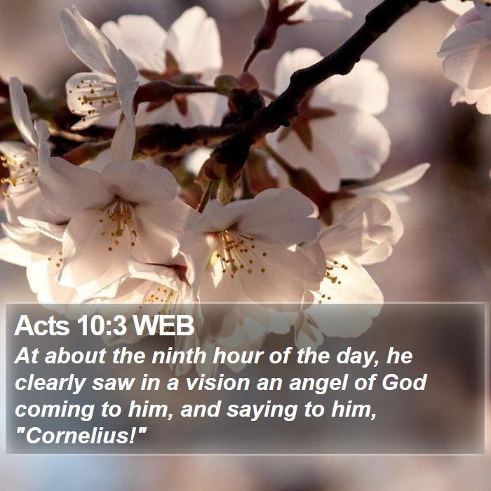 Acts 10:3 WEB Bible Study