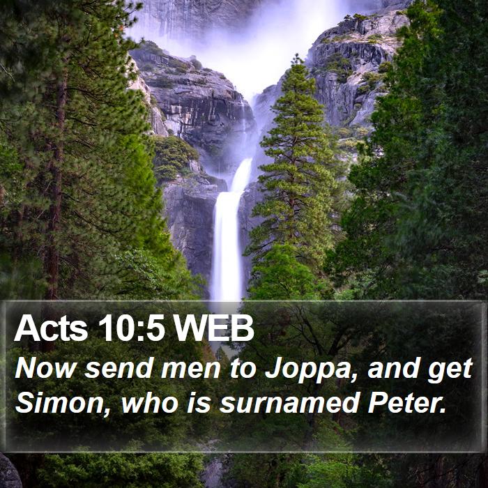 Acts 10:5 WEB Bible Study